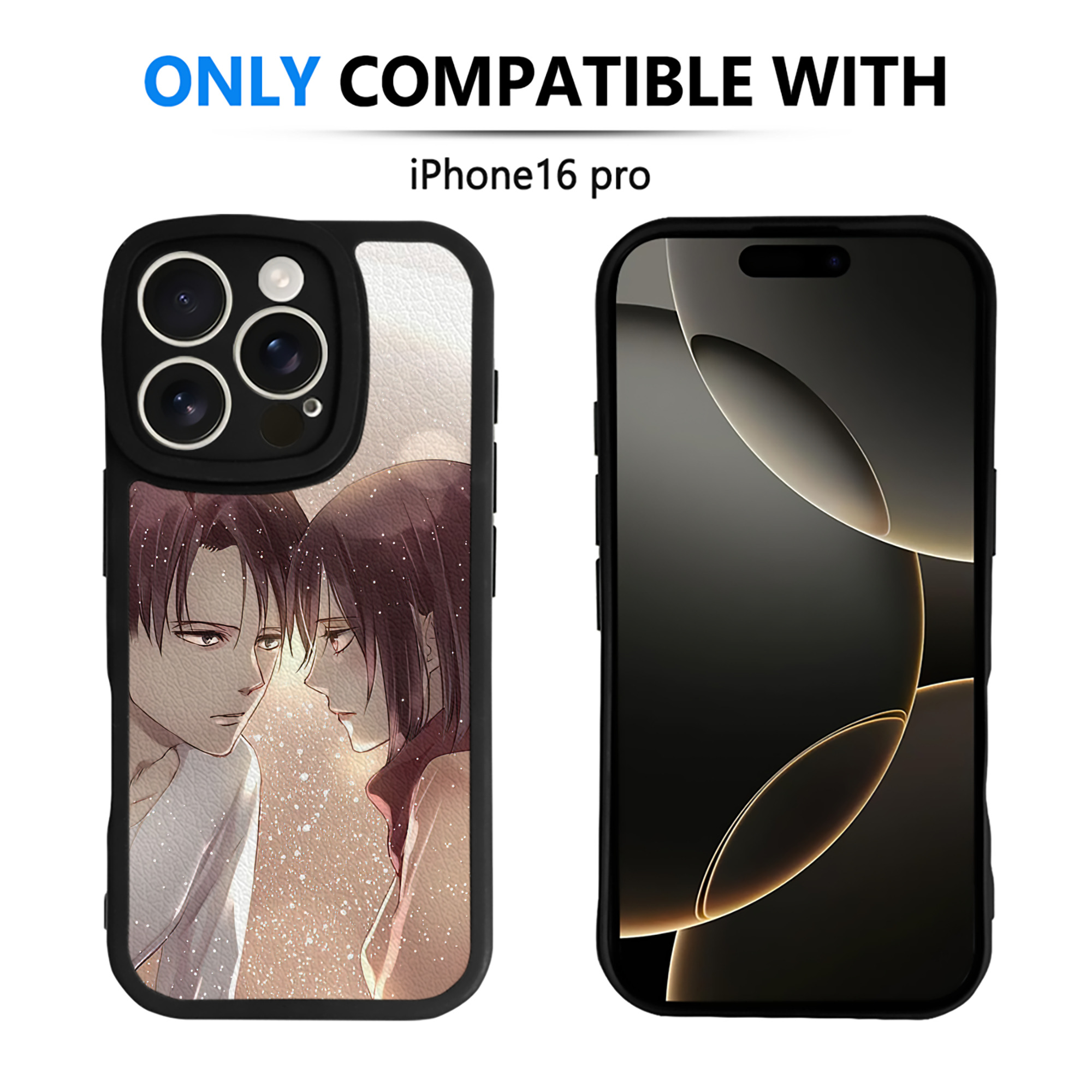 （画像用） 進撃の巨人 Attack on Titan 【iPhone 16シリーズ対応】シリコンスマホケース（レザー調） 材質：シリコン